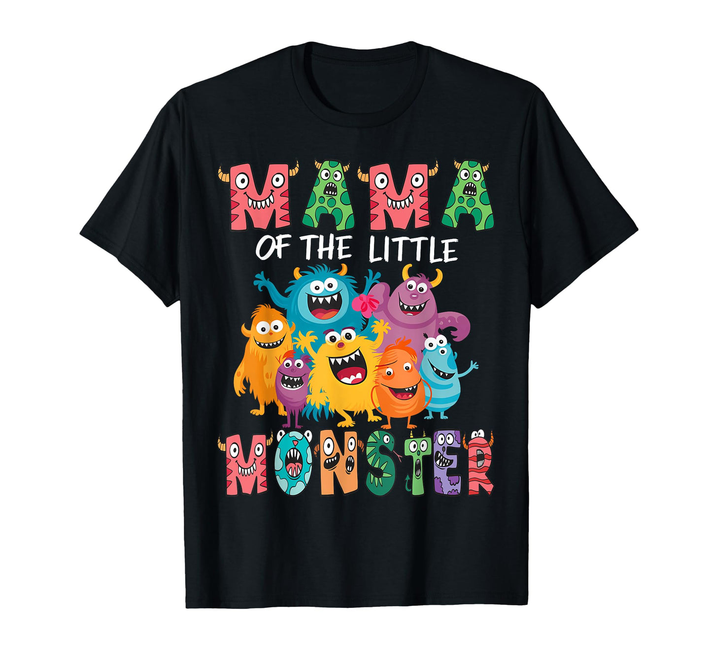 Mama Of The Little Monster Kids 1St Birthday Party T-Shirt