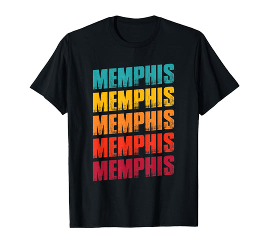 Memphis Tennessee Souvenir - Retro Vintage Memphis T-Shirt