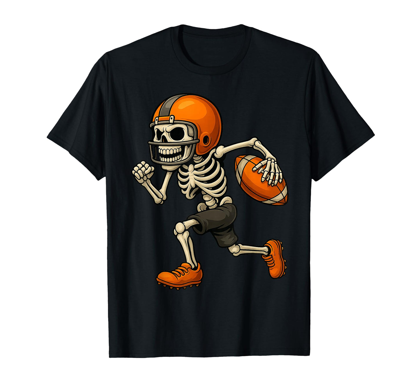 Funny Skeleton Football Halloween Costume for Men Boys Kids T-Shirt