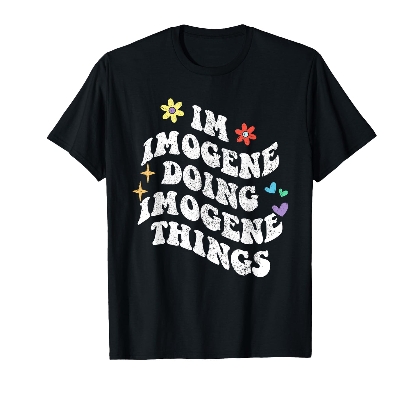 Retro Groovy Im Imogene Doing Imogene Things Funny Mother's T-Shirt