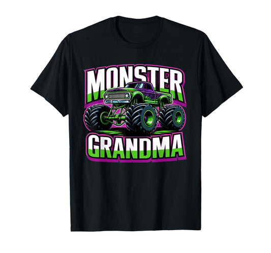 Monster Truck Race Racer Driver Grandma Mother's Day T-Shirt