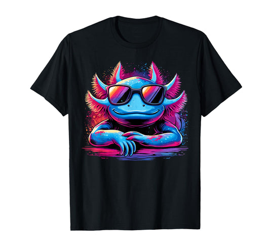 Axolotl Colorful Anime Cute Kawaii Axolotl T-Shirt