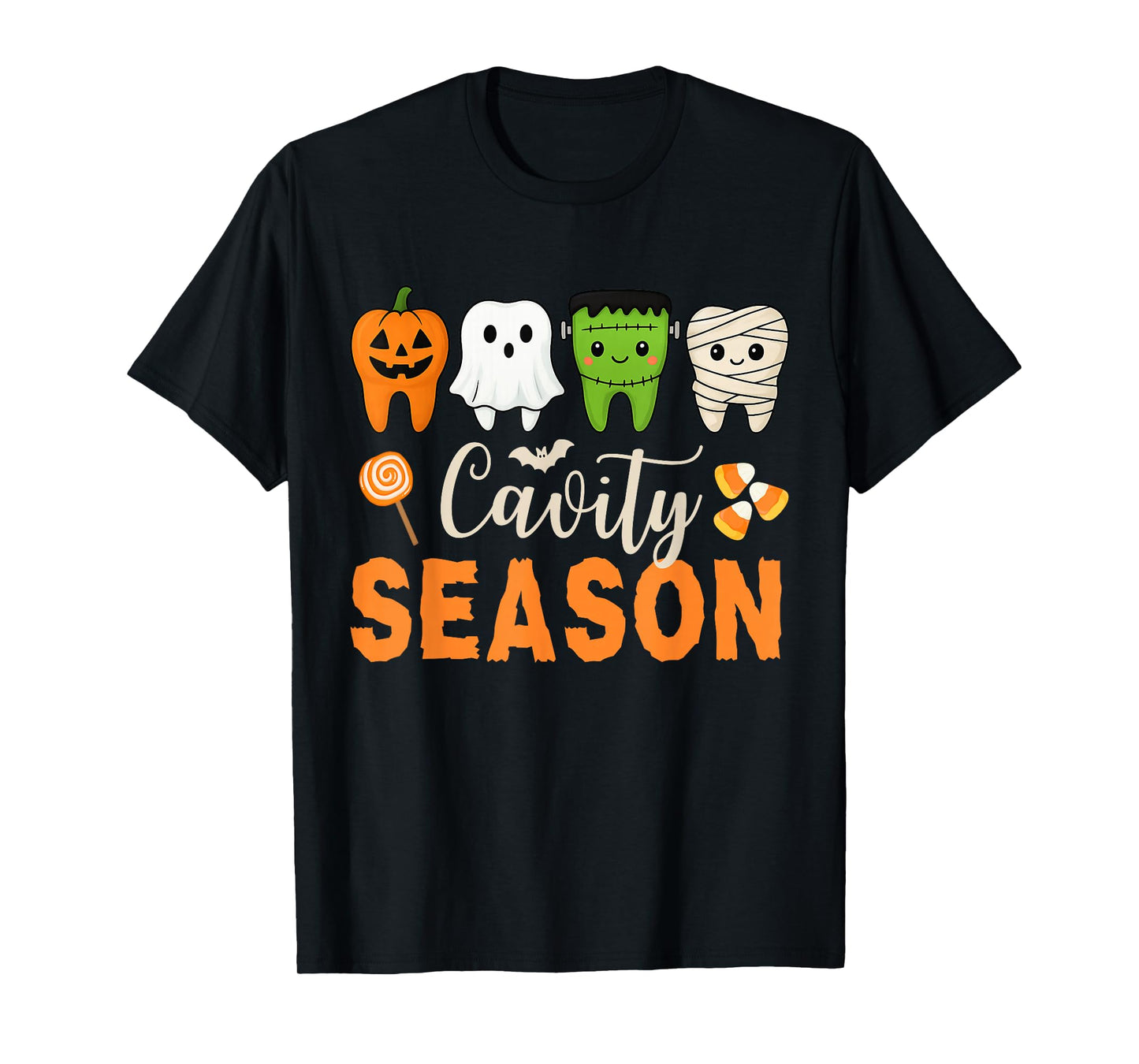 Cavity Season Funny Halloween Dental Hygienist Women Men T-Shirt