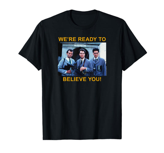 Ghostbusters Ready to Believe You Ad Retro Movie T-Shirt