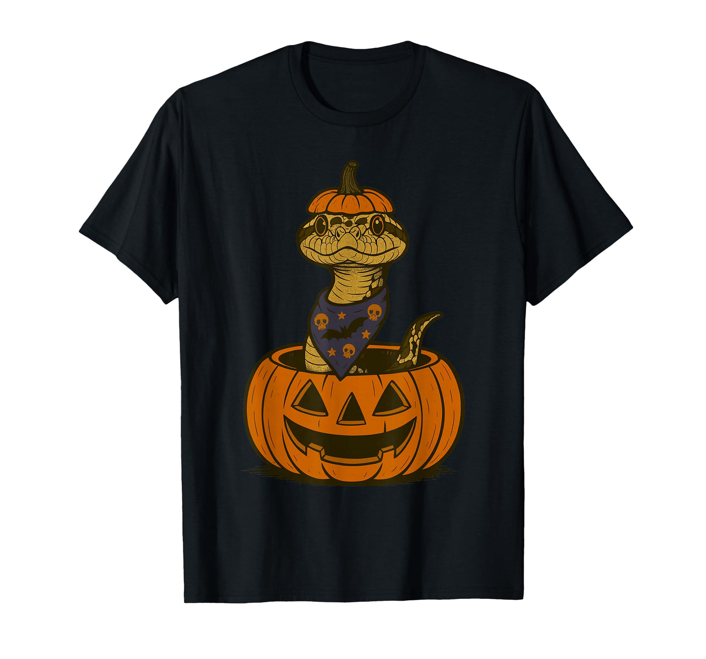 Spooky Hognose Snake Pumpkin Halloween T-Shirt