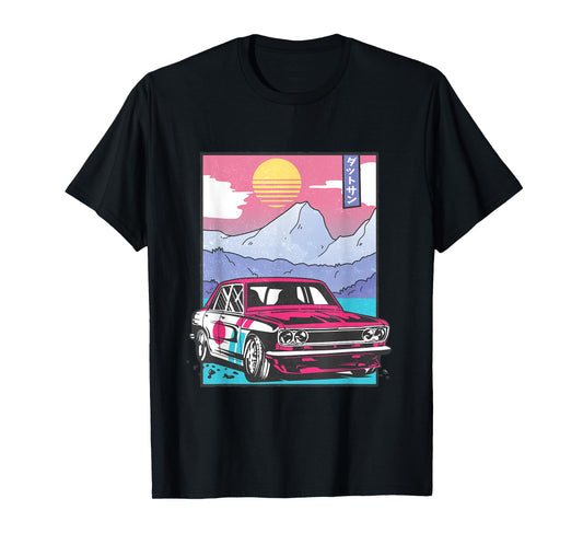 Japanese Vintage Drifting Race Car Racer T-Shirt