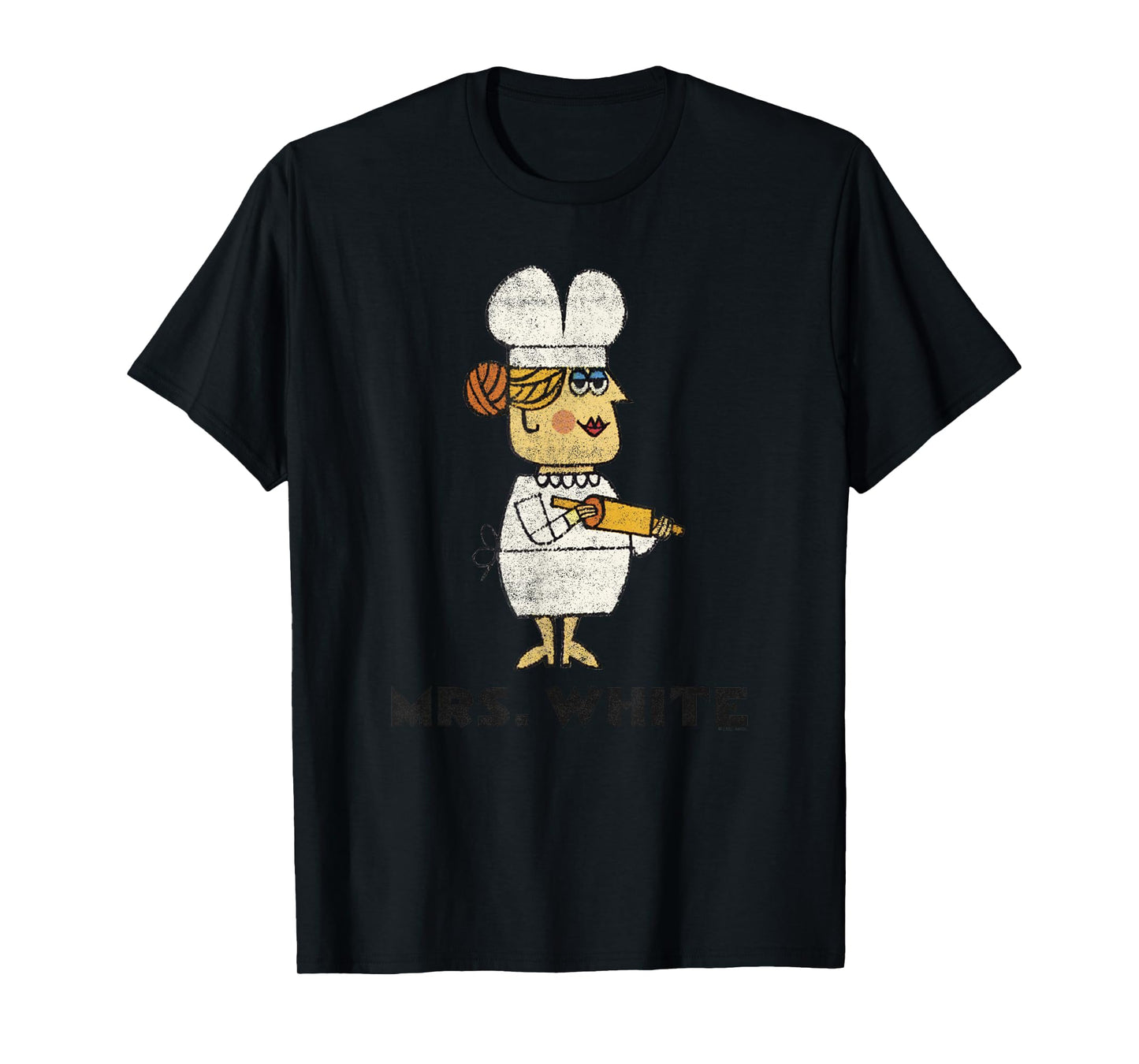 Clue Retro Mrs. White Portrait T-Shirt