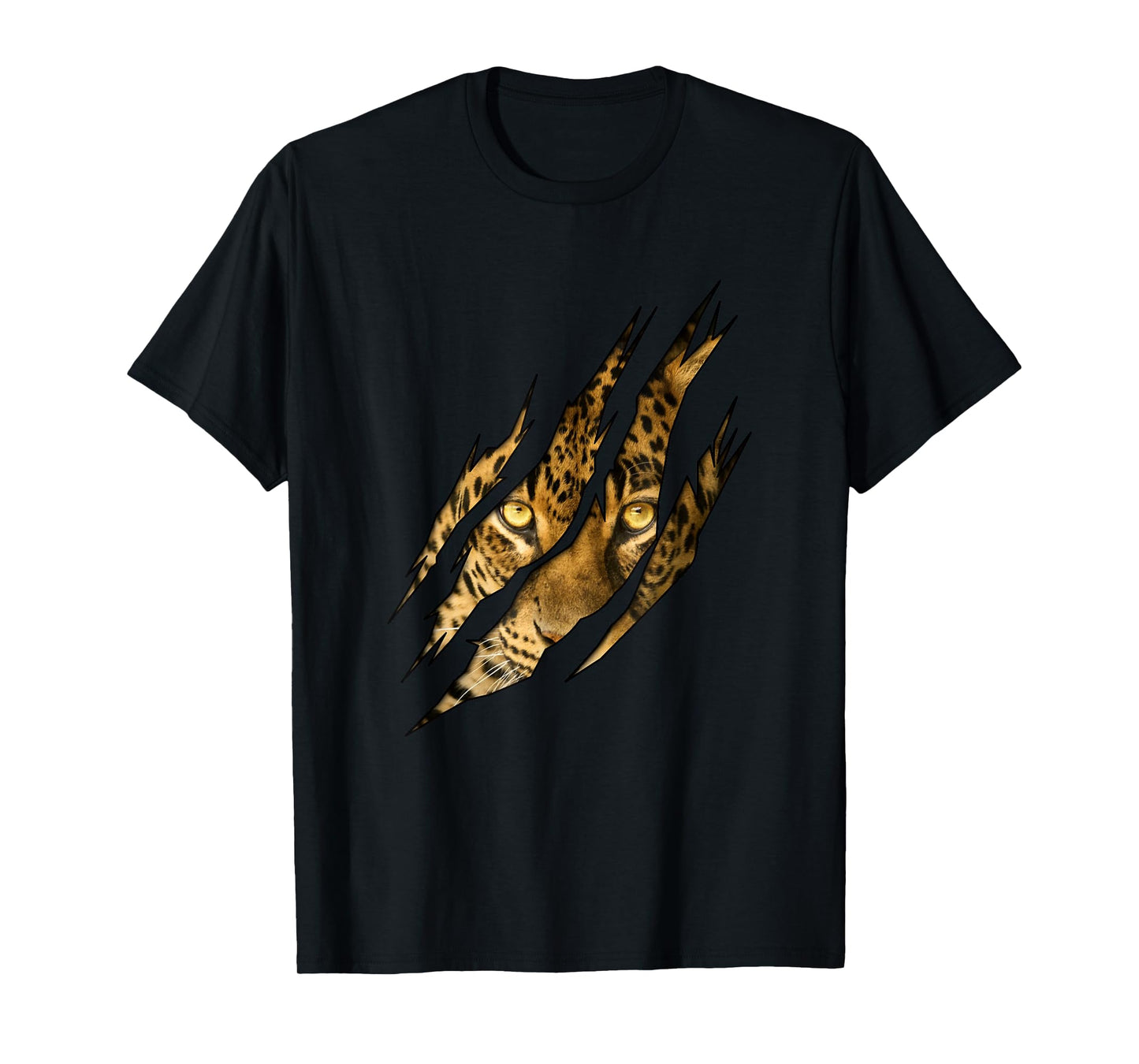 Leopard Cheetah Tiger Leopard Face Lion Cat Apparel T-Shirt Small