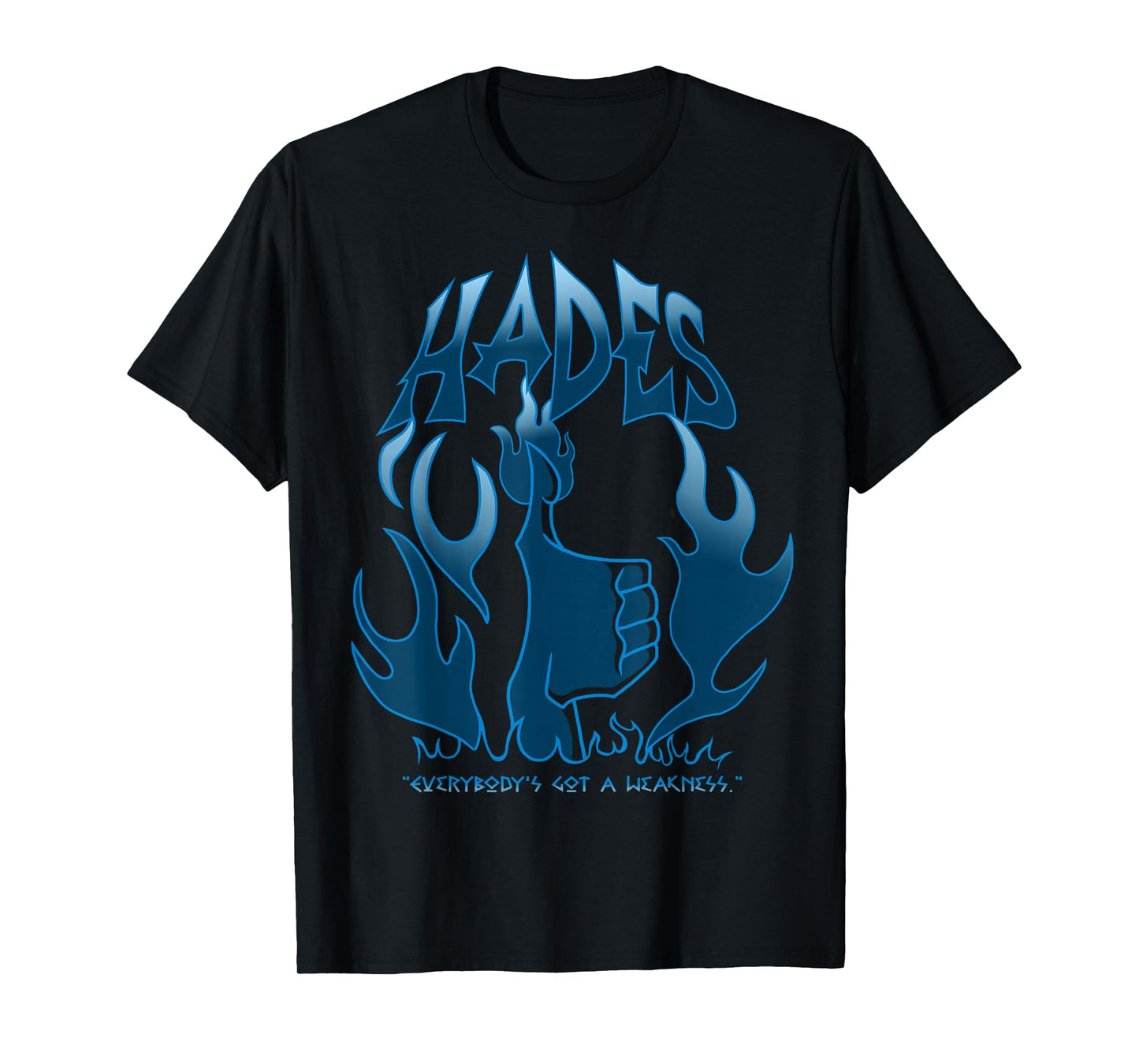 Disney Villains Hades Everybody's Got A Weakness Blue Flame T-Shirt Small