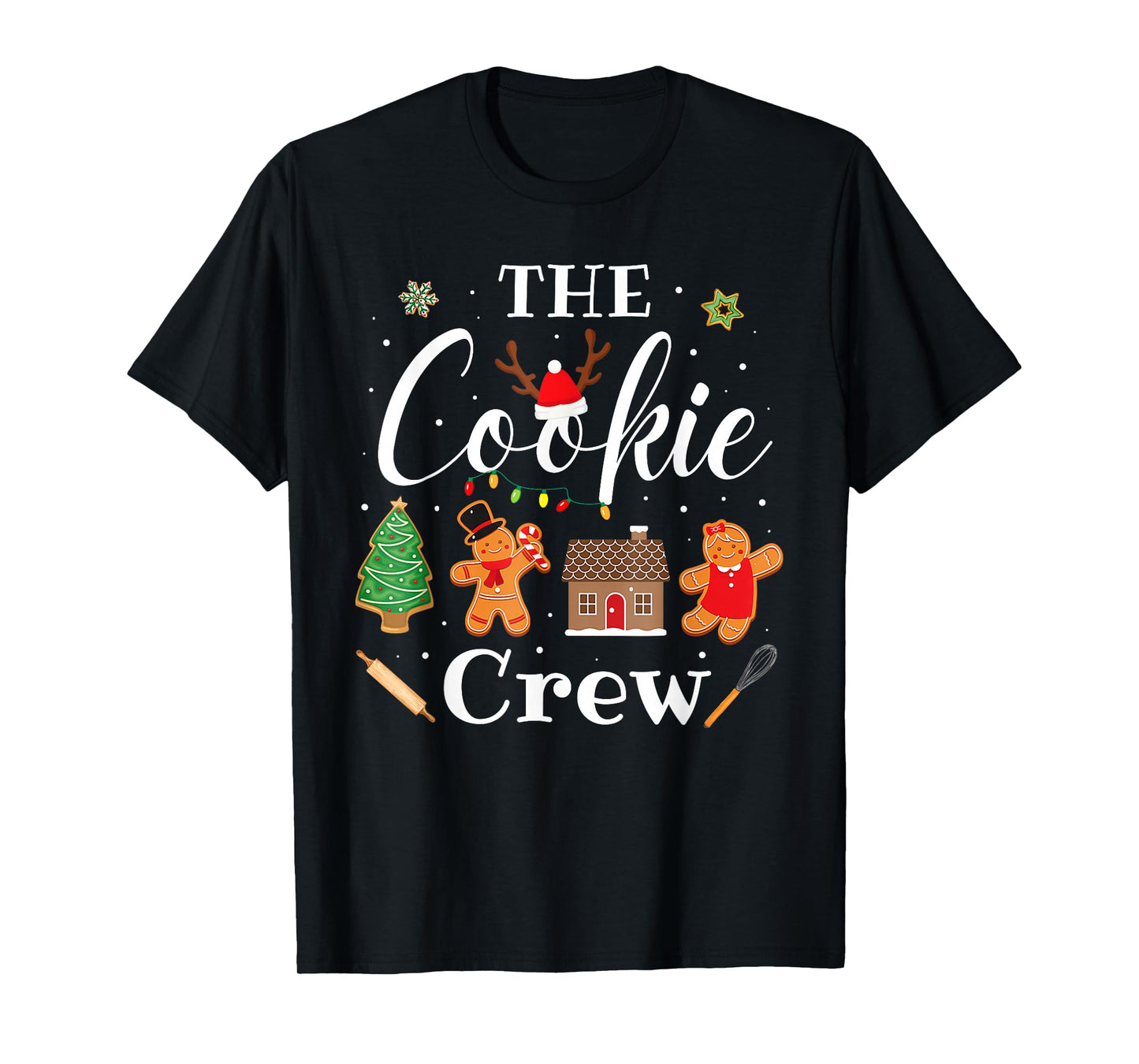 The Cookie Crew Christmas Baking Cookie Lover Kids Women T-Shirt