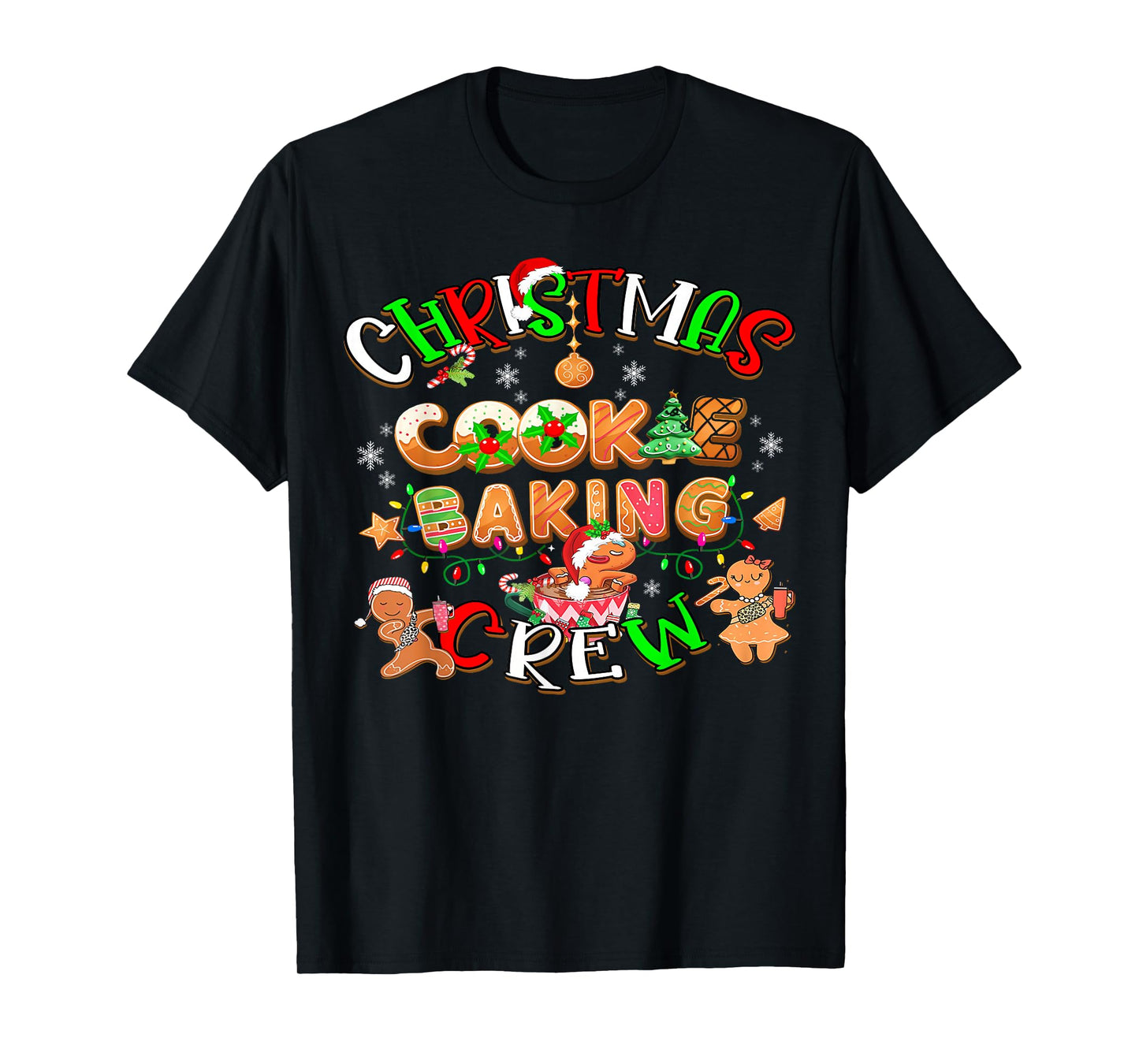 Bakers Christmas Cookie Crew Family Baking Team Holiday Cute T-Shirt