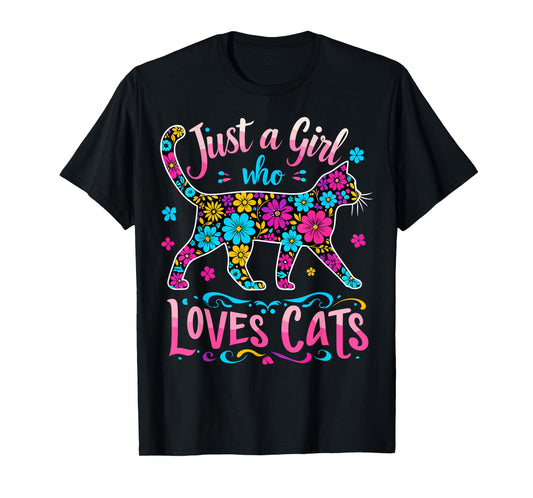 Cat Cute Just A Girl Who Loves Cats T-Shirt