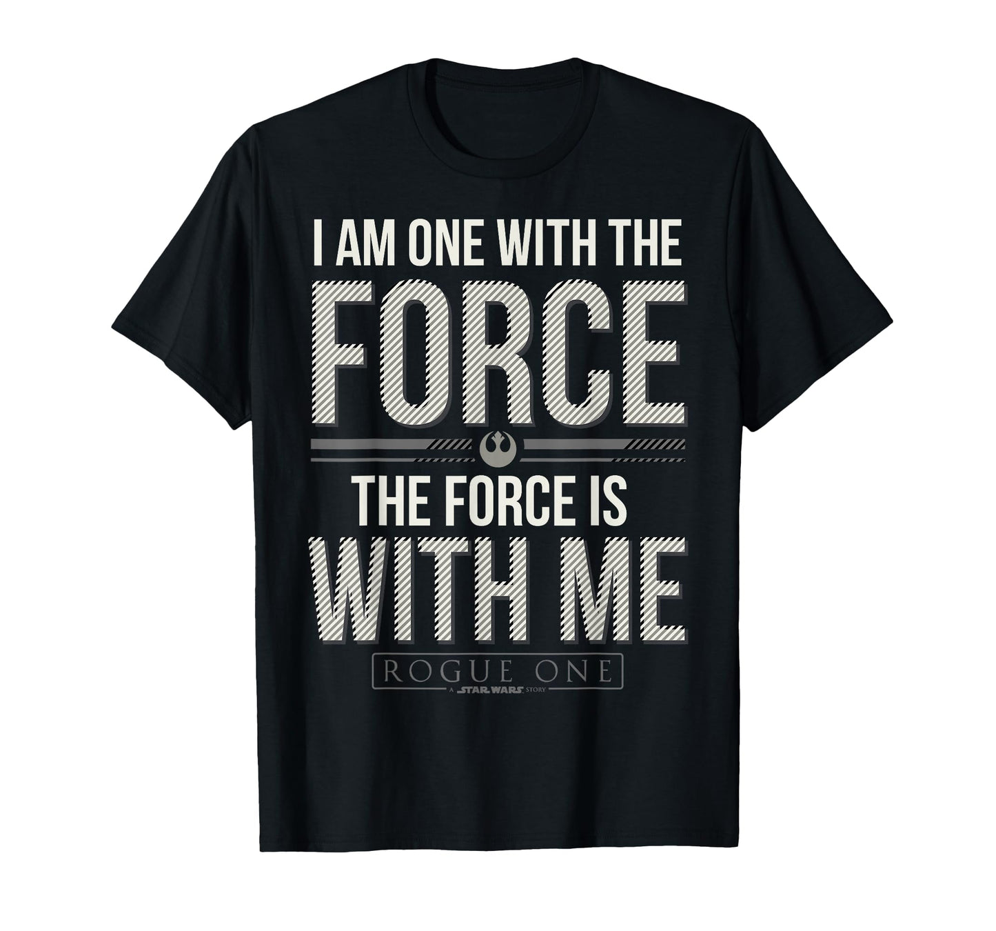 Star Wars Rogue One I Am One With The Force Quote T-Shirt