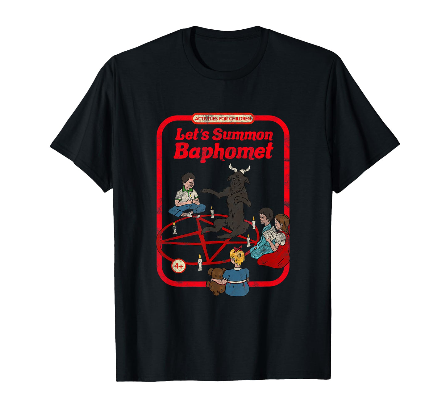 Let's Summon Baphomet Vintage Childgame Horror Goth Punk T-Shirt