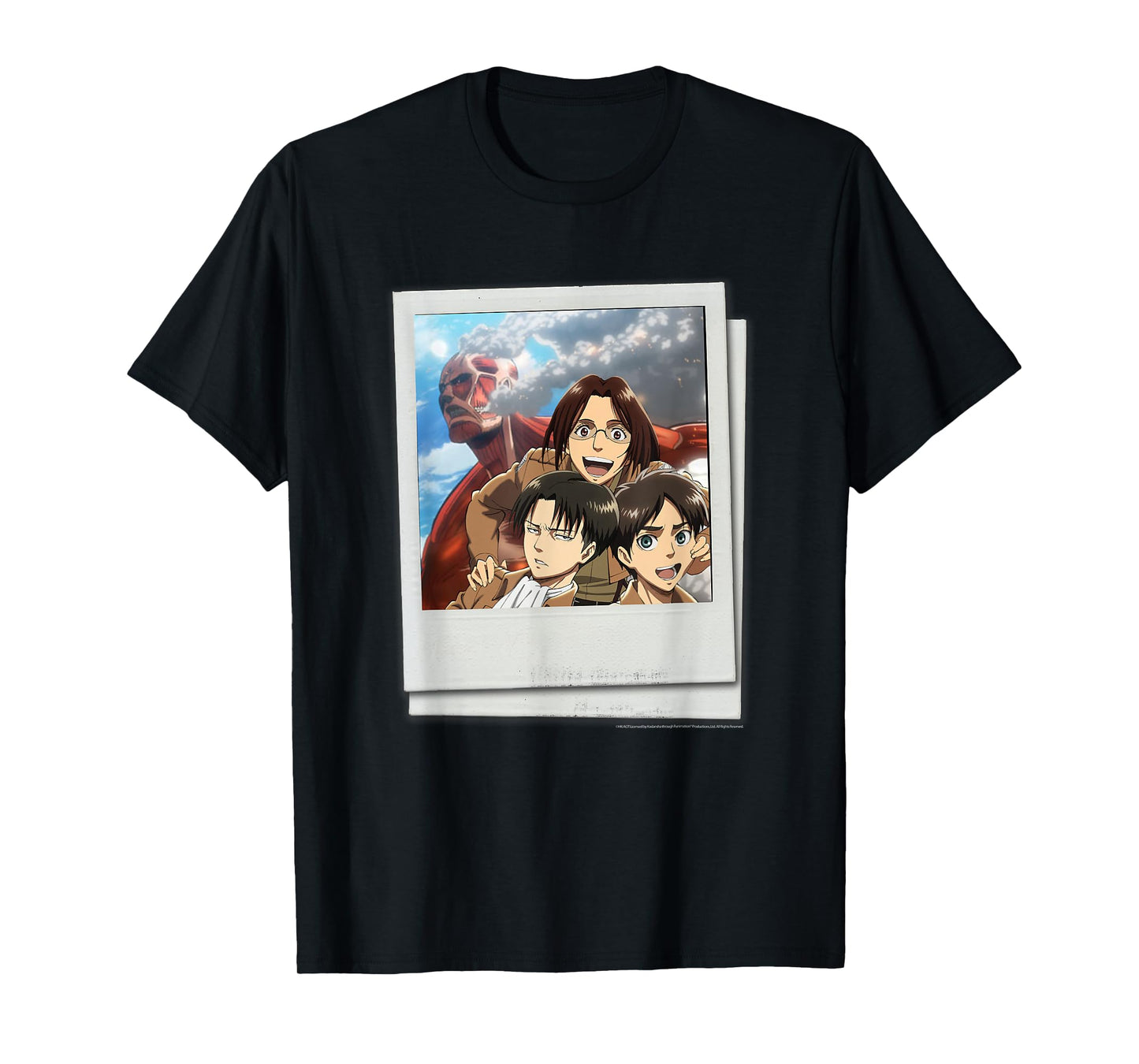 Attack on Titan See The Walls! Tourist Polaroid Photo Anime T-Shirt