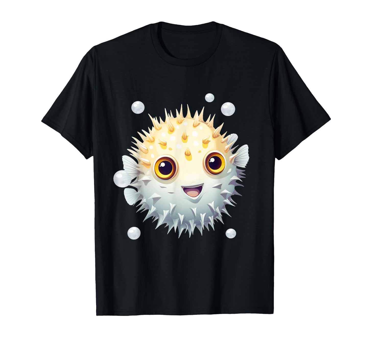 Cute Blowfish Easy Halloween Puffer Fish Costume Pufferfish T-Shirt