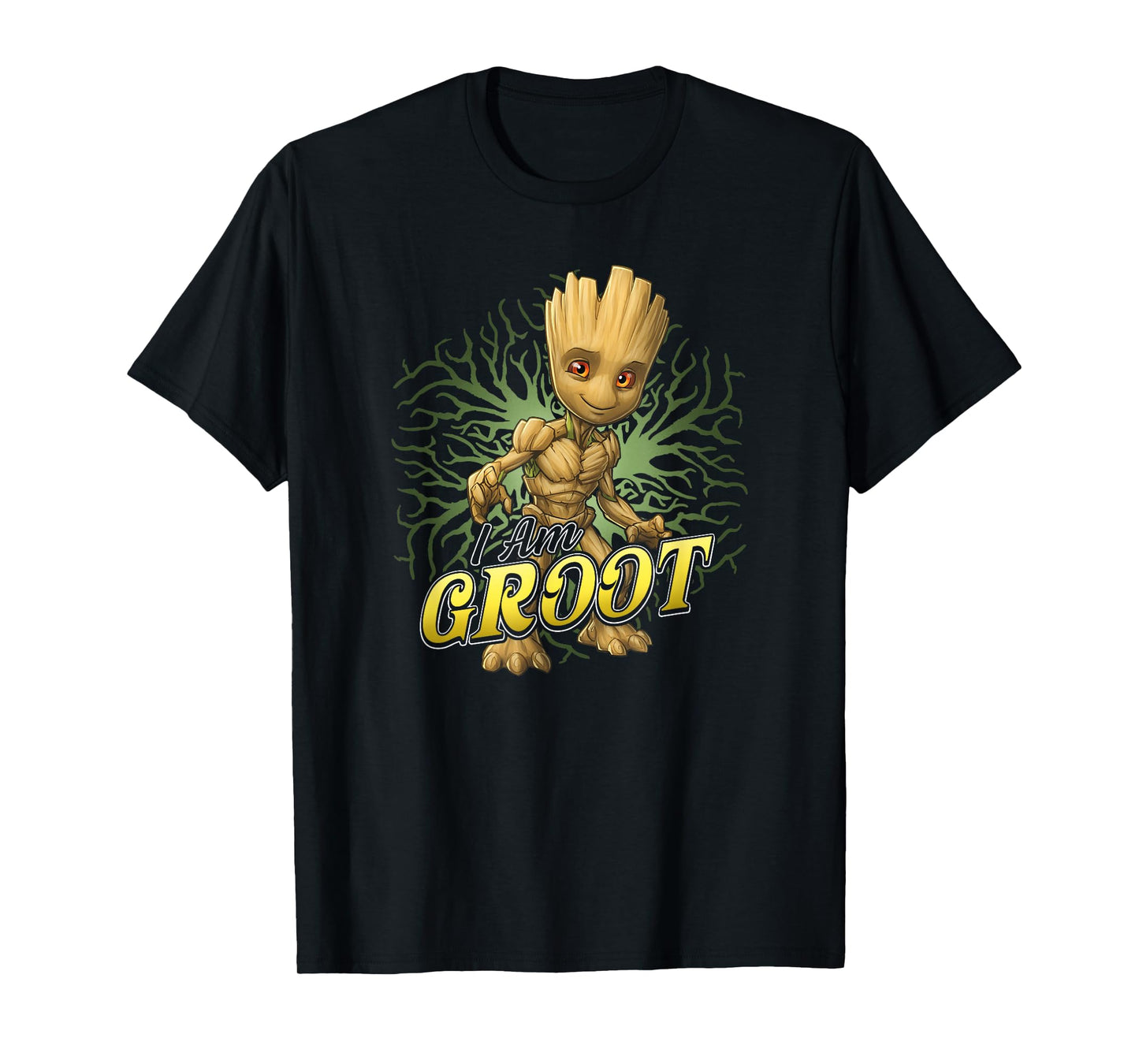 Marvel Guardians Of The Galaxy I Am Baby Groot Roots Poster T-Shirt