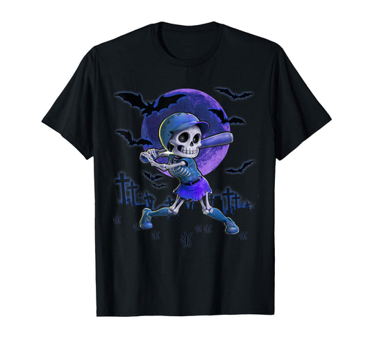 Softball Halloween Spooky Season Trick or Treating T-Shirt