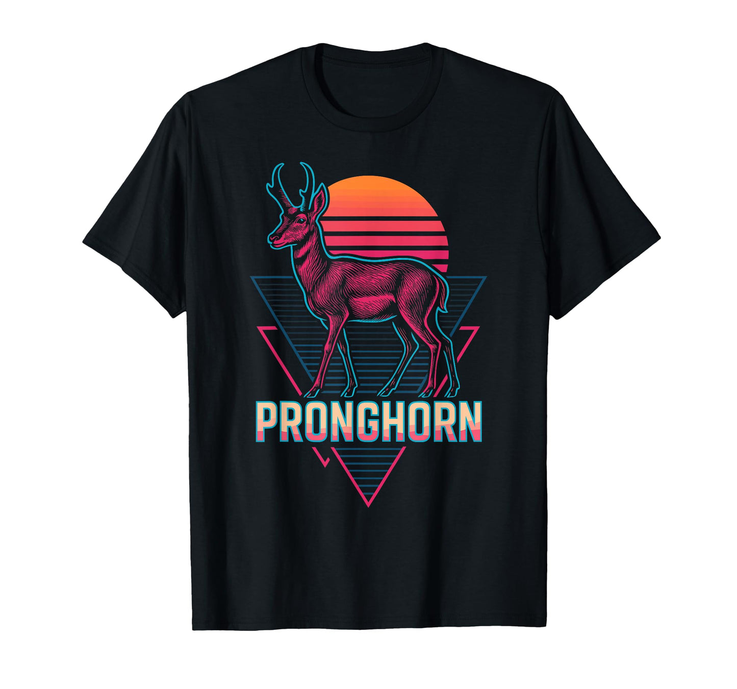 Pronghorn Antelope Retro T-Shirt