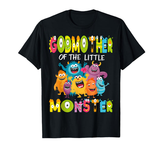 GodMother Of The Little Monster 1St Birthday Kids Party T-Shirt