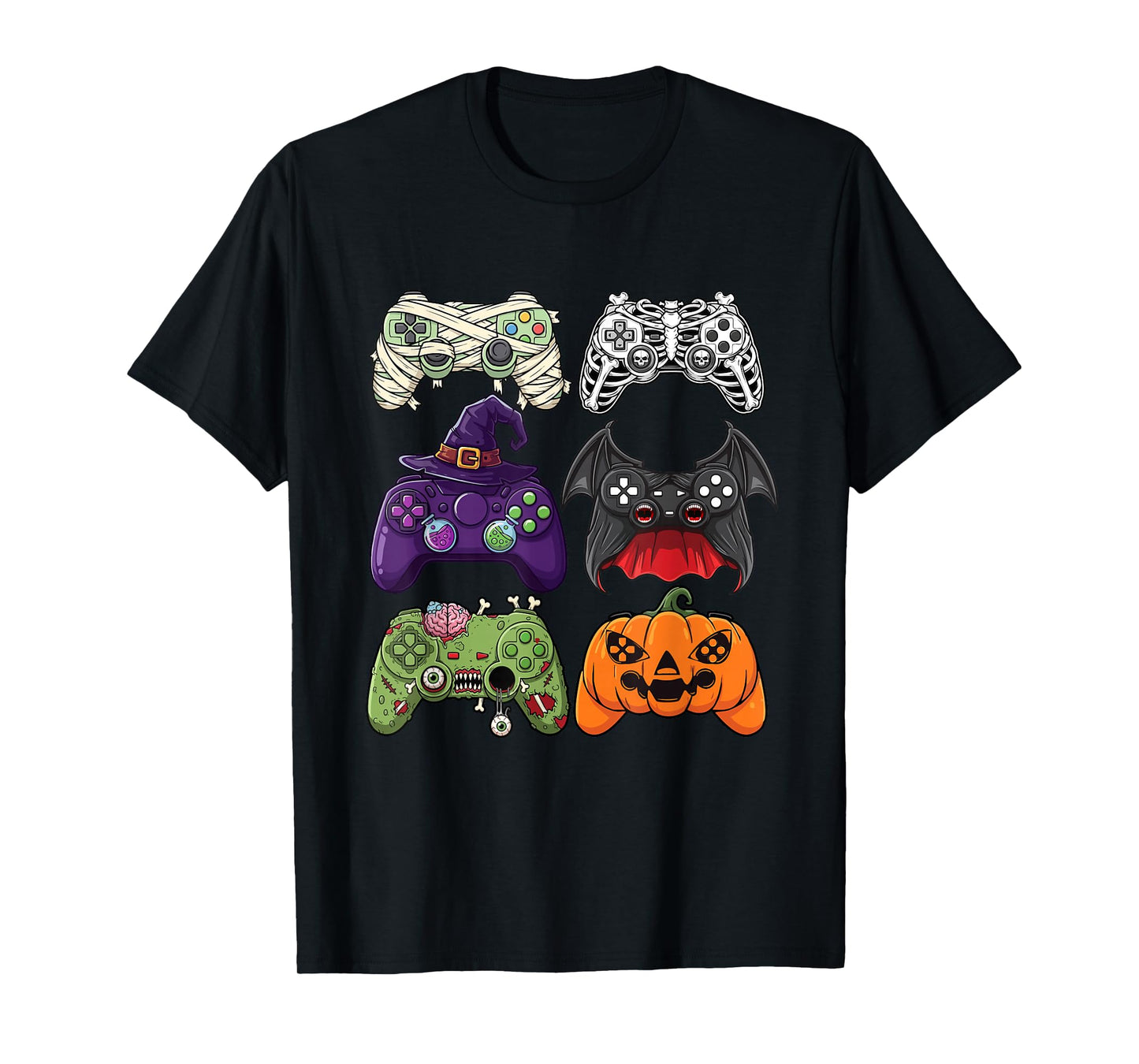 Halloween Gaming Controllers - Spooky Gamer Video Game Lover T-Shirt