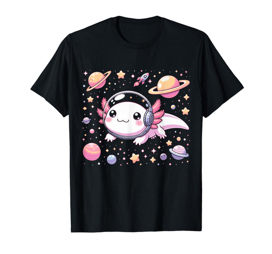 Astrolotl Space Axolotl Tee - Kawaii Japanese Anime Axolotl T-Shirt