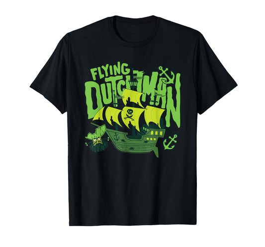 The Spongebob Movie Flying Dutchman Ghost Ship Cartoon T-Shirt