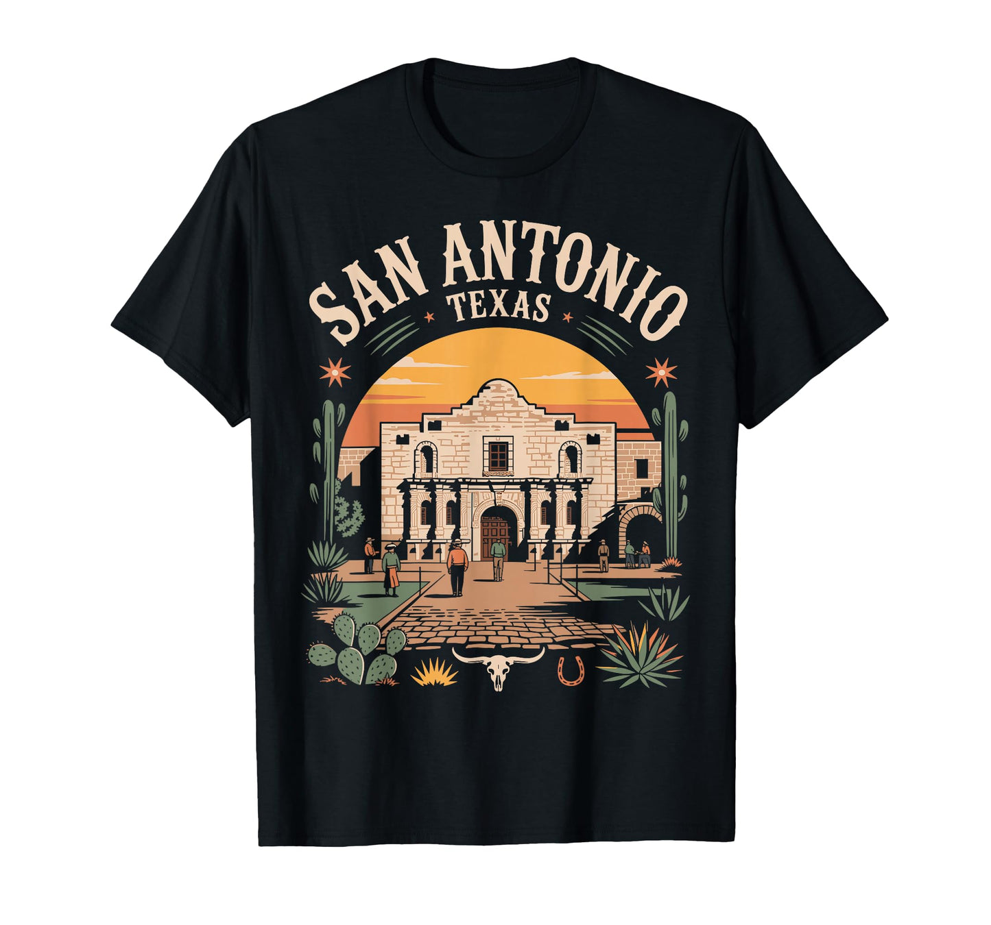 San Antonio Texas Alamo Riverwalk City T-Shirt