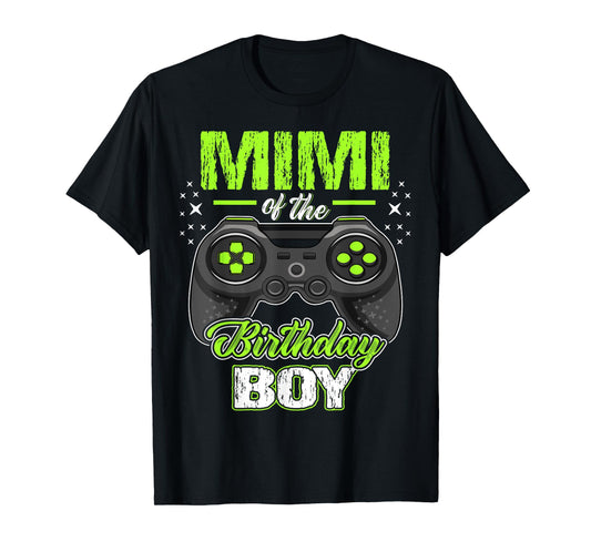 Mimi of the Birthday Boy Matching Video Gamer Birthday T-Shirt