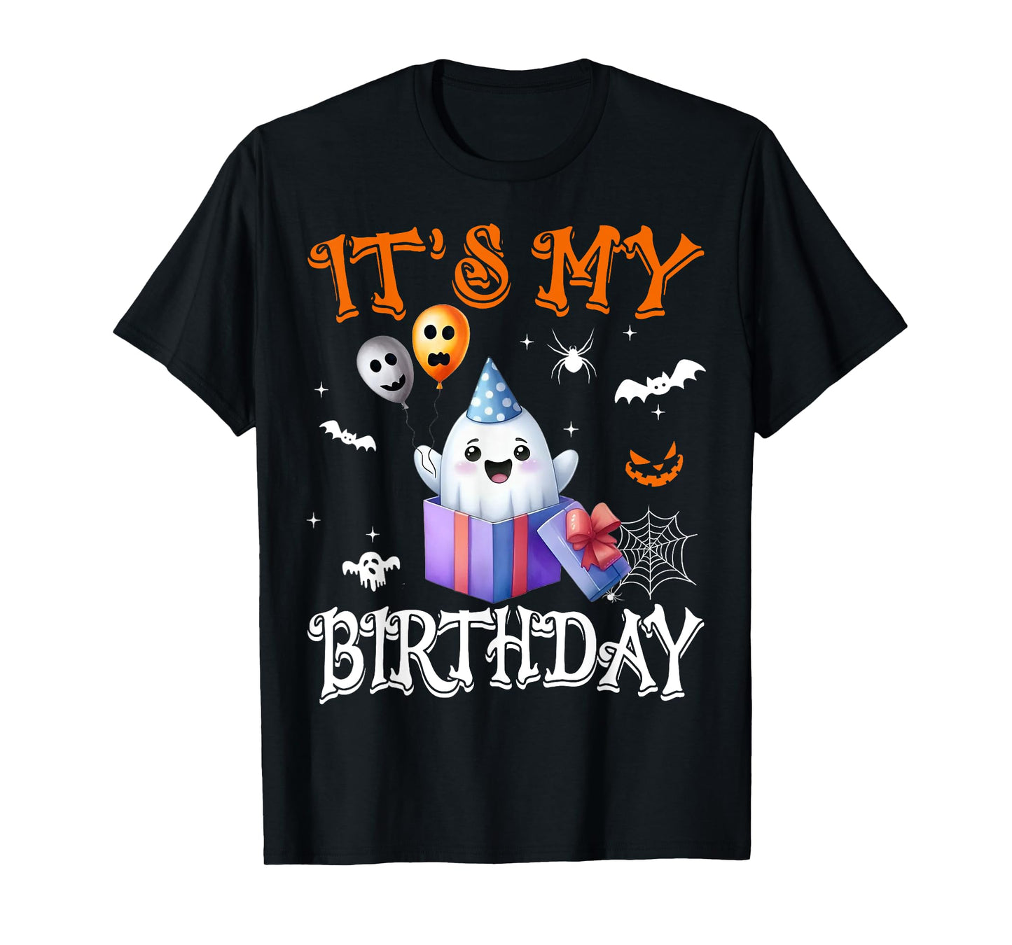 It's My Birthday Ghost Happy Halloween Birthday Party T-Shirt