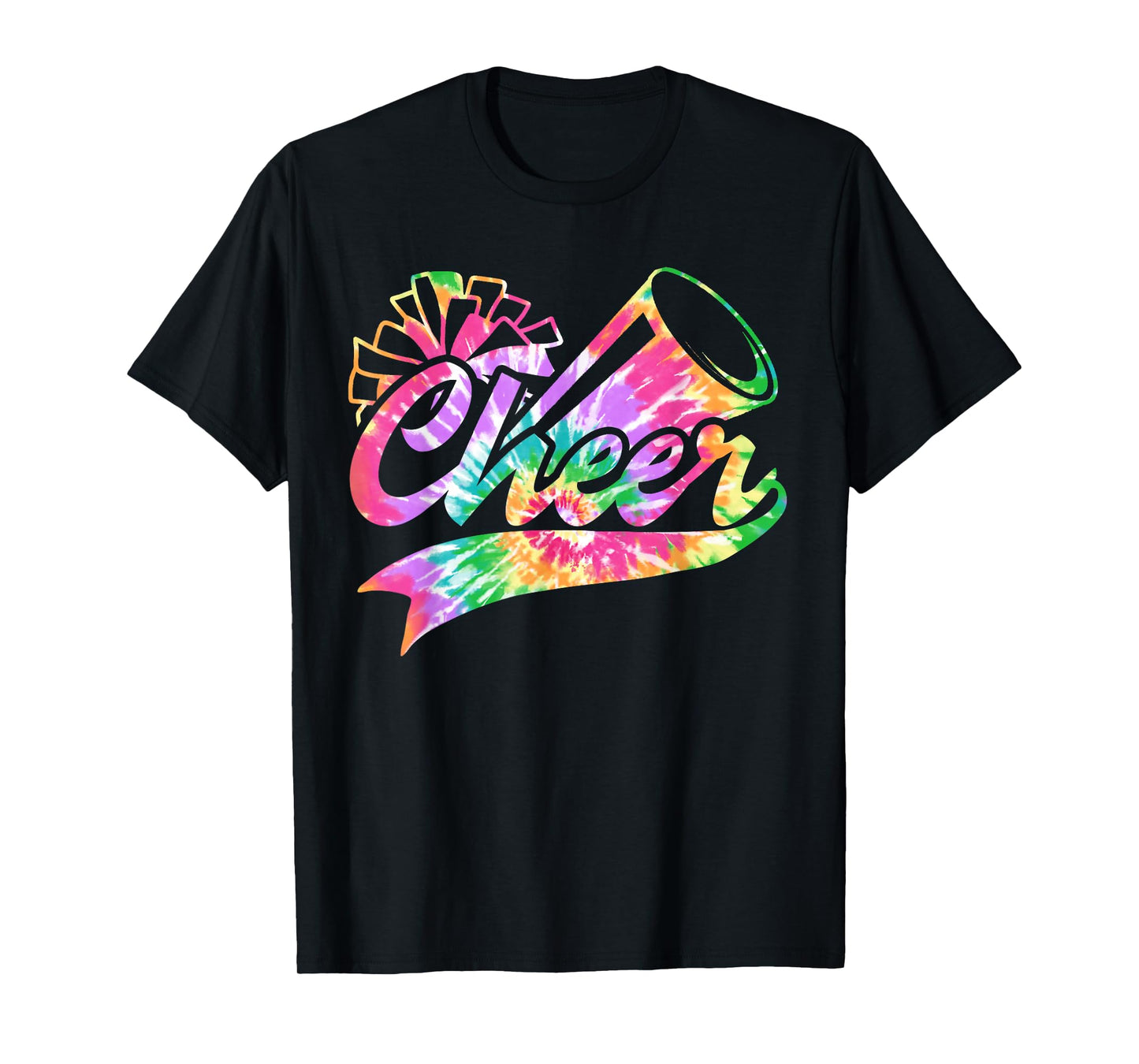 Tie Dye Cheerleading Peace Love Cheer for Cheerleader Cute T-Shirt