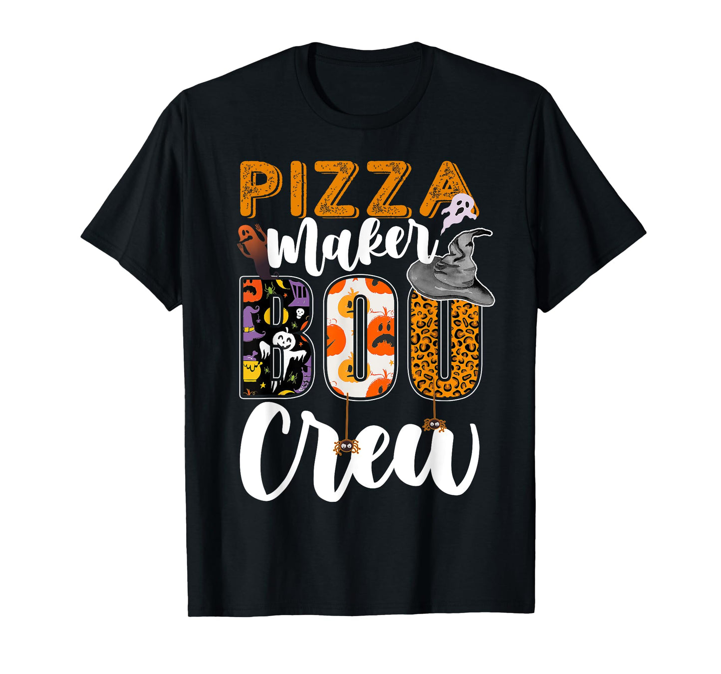 Pizza Maker Boo Crew Halloween Matching Cook T-Shirt