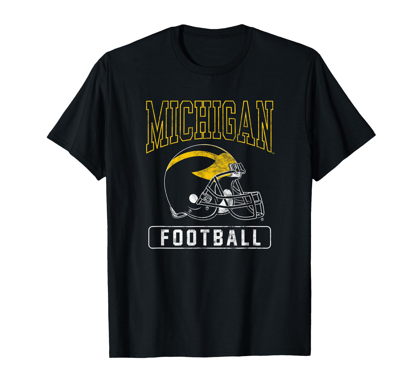 University of Michigan Wolverines U of M Football Helmet T-Shirt
