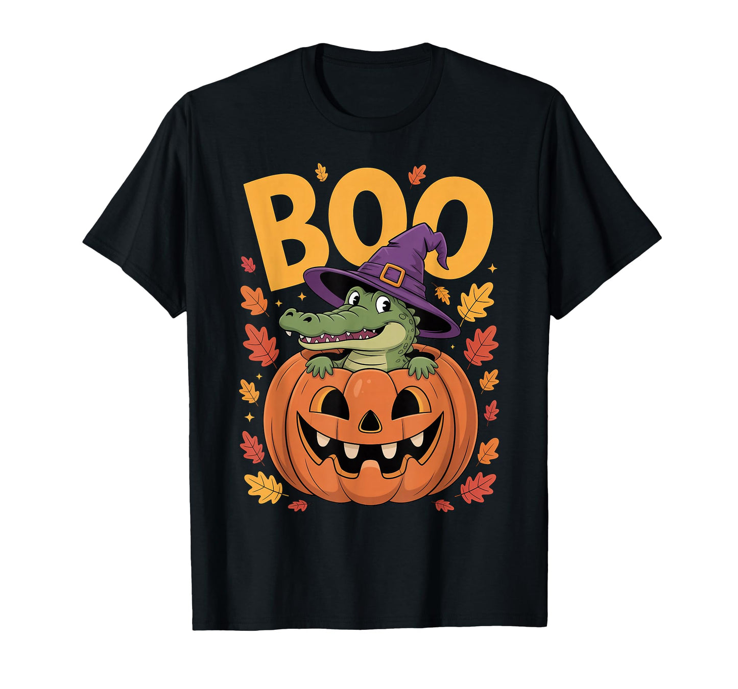 Alligator Costume on Pumpkin Halloween Alligator T-Shirt