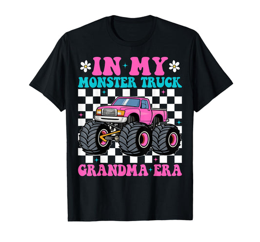 Groovy In My Monster Truck Grandma Era T-Shirt