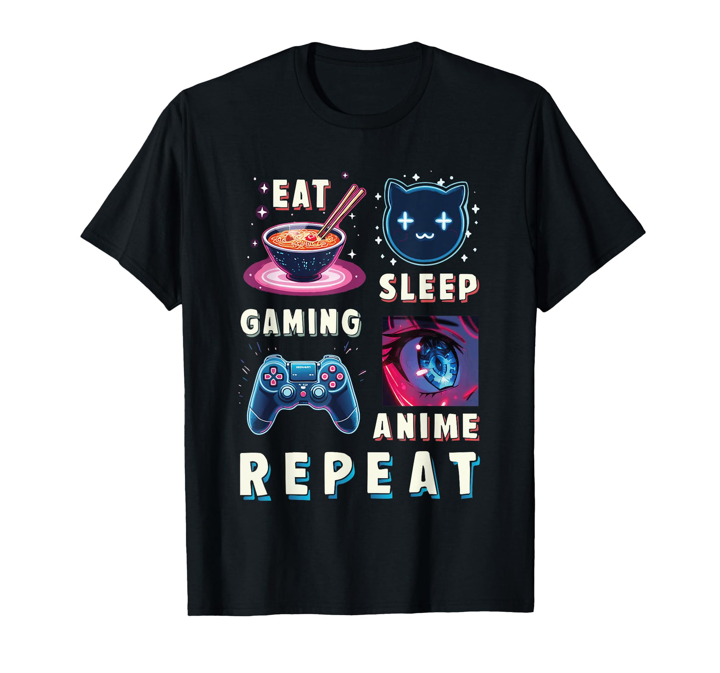 Anime Japanese Funny Graphic Tees Kawaii Anime Gifts T-Shirt