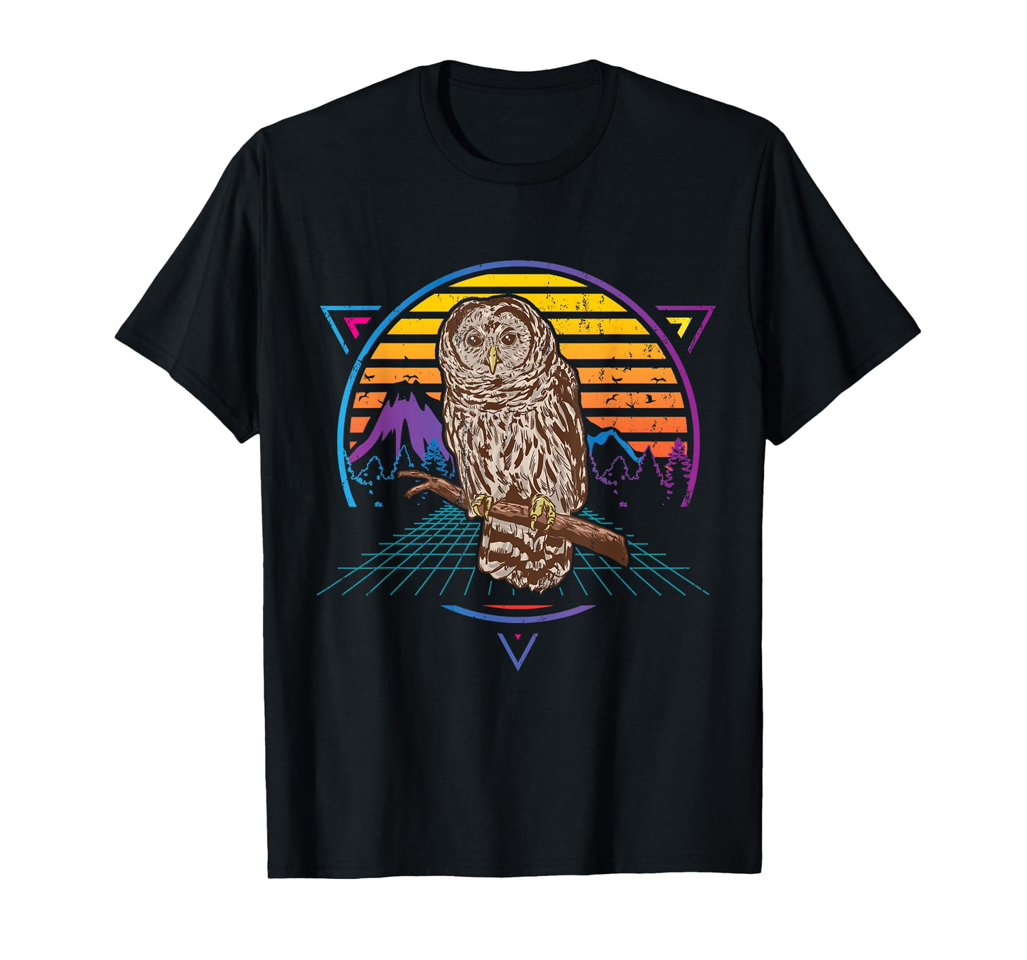 Retro Barred Owl T-Shirt
