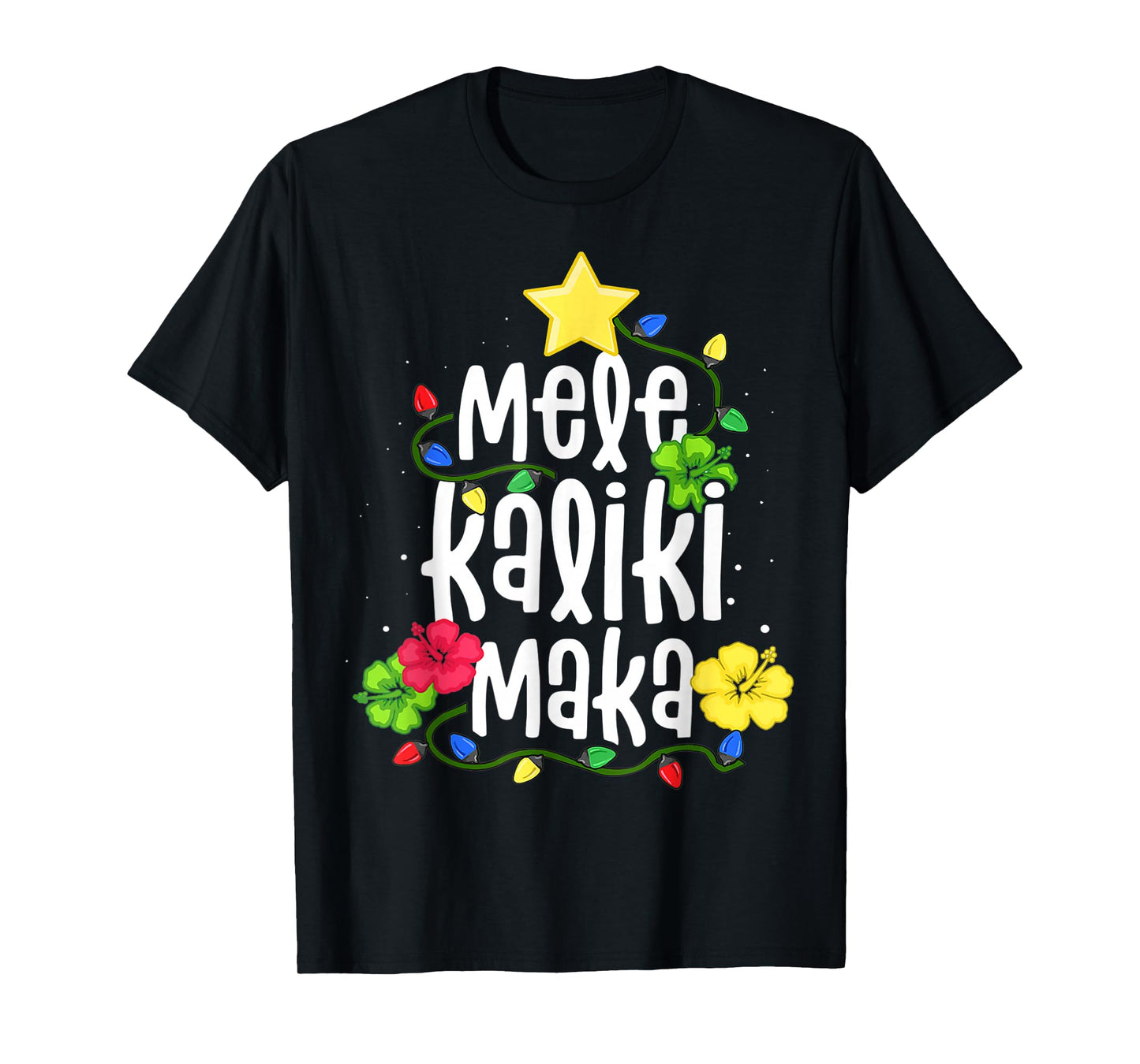 Mele Kalikimaka for Women Hawaiian Hawaii Christmas T-Shirt