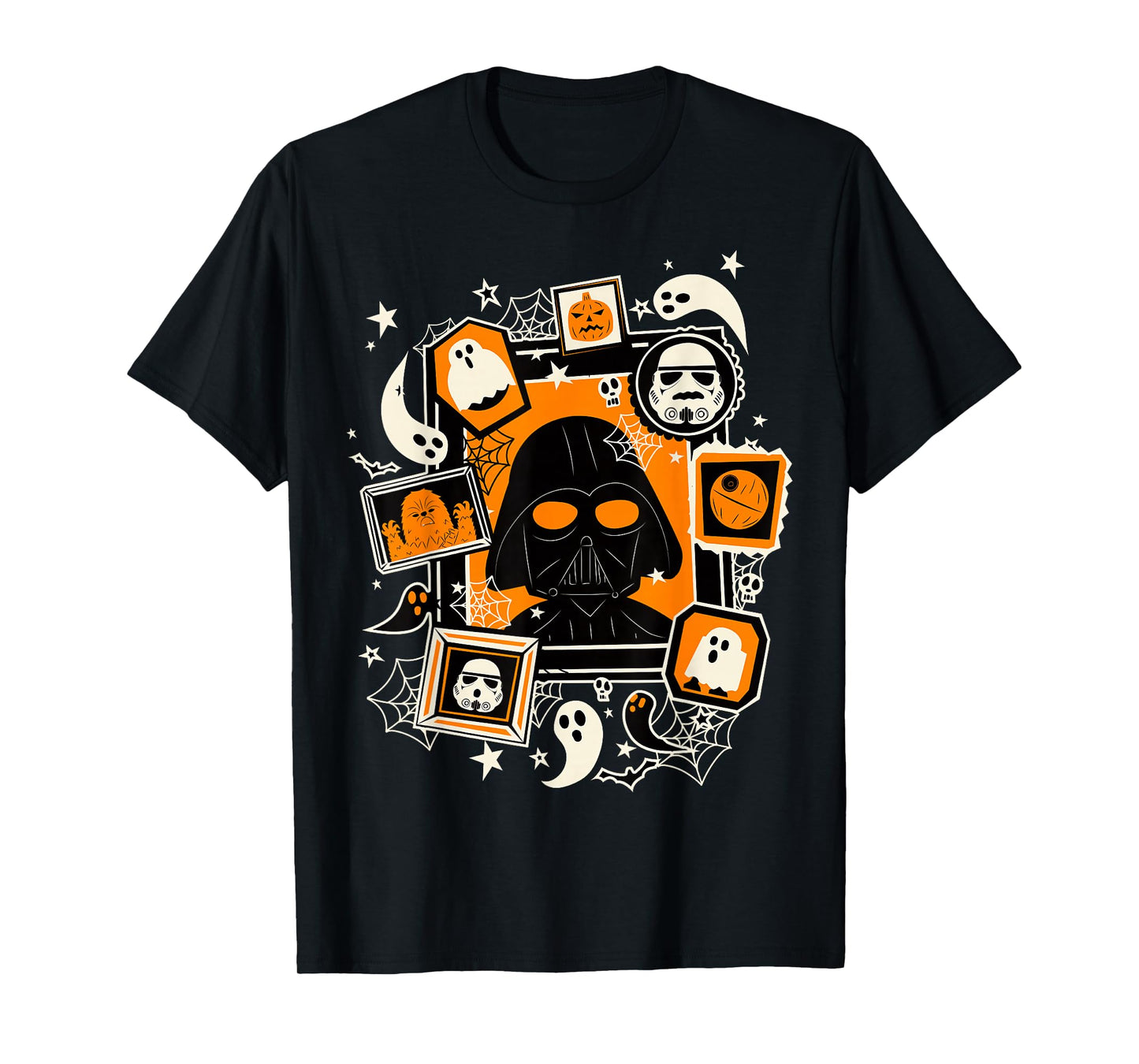 Star Wars Darth Vader And Ghosts Halloween Poster T-Shirt