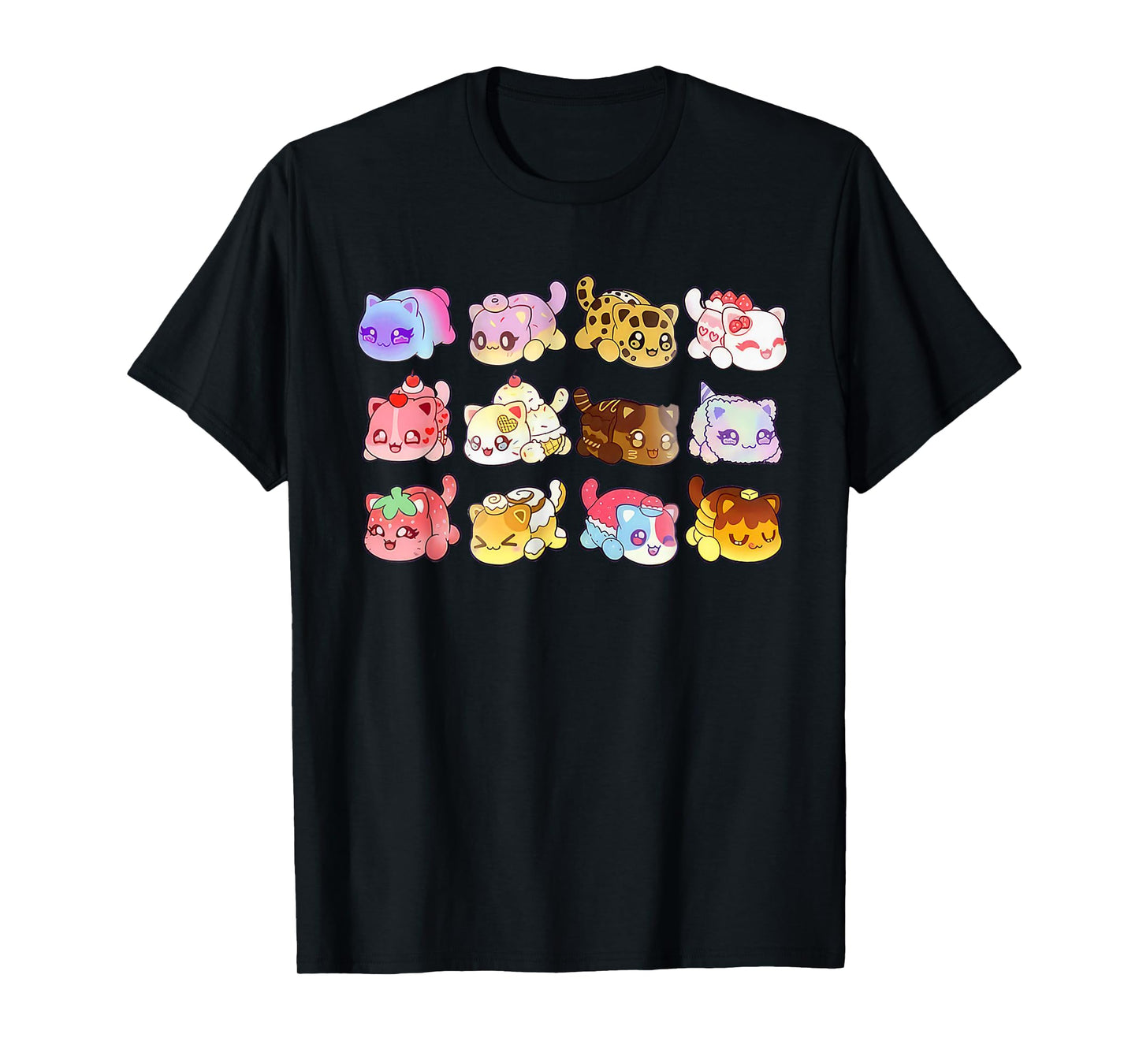 Cute Meemeow Cats Gift Tee for Kids and Cat Lovers Men Women T-Shirt