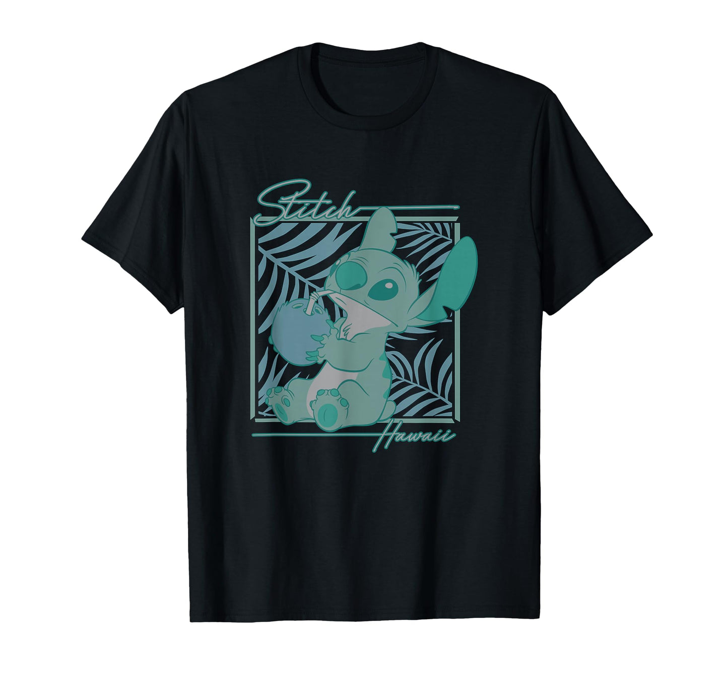 Disney Lilo & Stitch Tropical Hawaii Stitch Gradient Box T-Shirt
