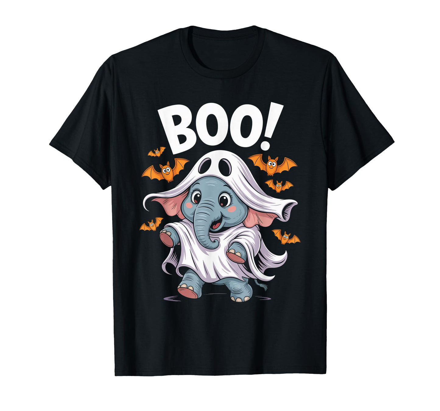 Elephant Boo Halloween Costume Men Women Kids T-Shirt