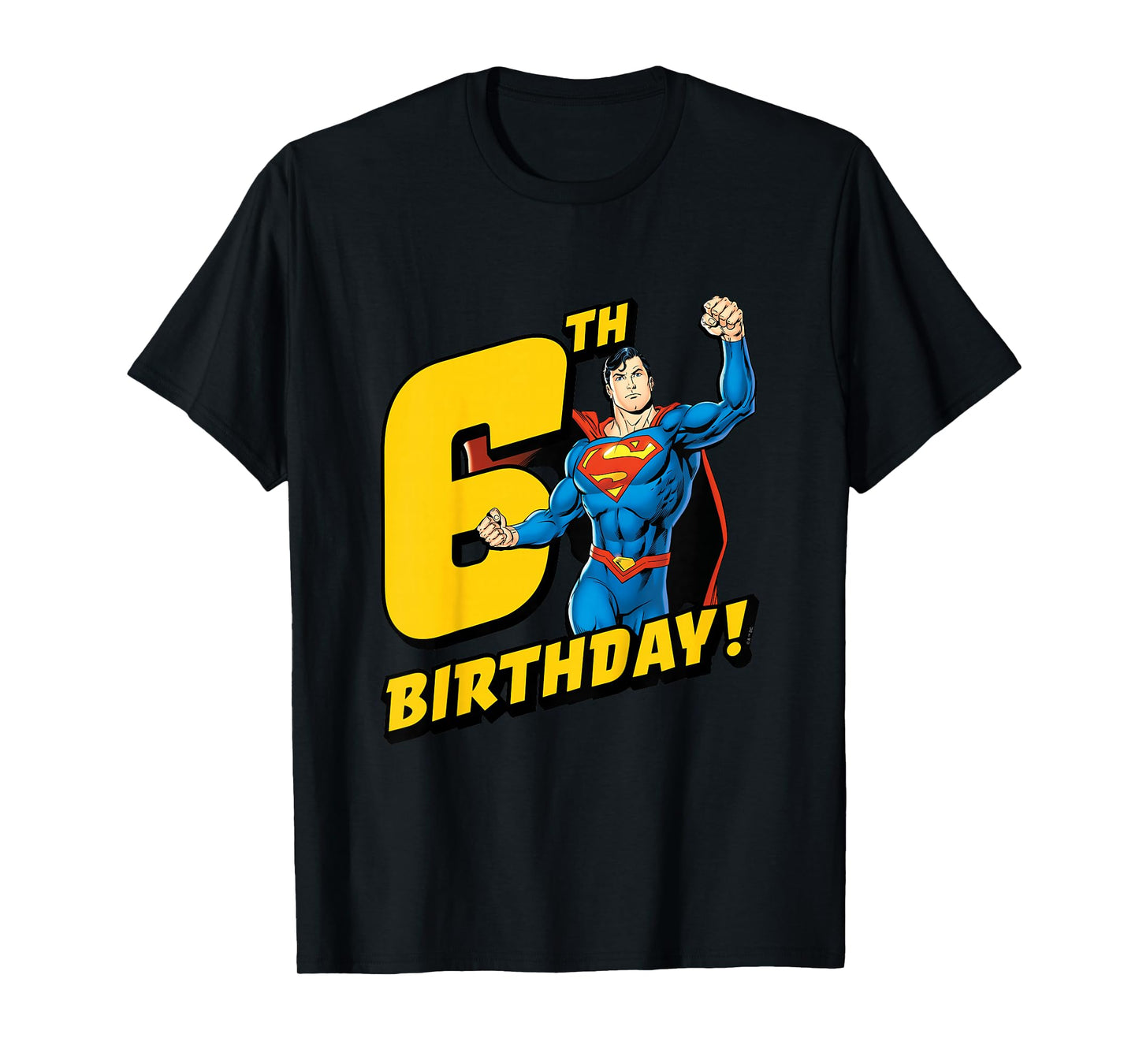 Kids Superman 6th Birthday T-Shirt
