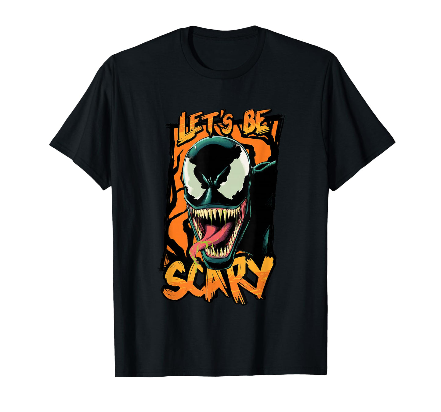 Marvel Classic Halloween Let's Be Scary Venom Portrait T-Shirt