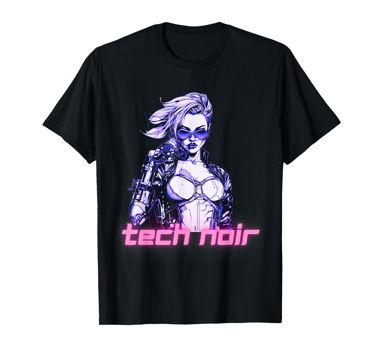 Tech Noir Cyberpunk Girl T-Shirt