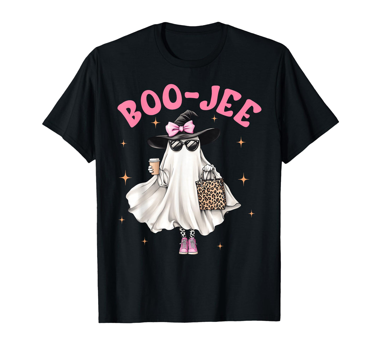 Spooky Season Cute Ghost Funny Halloween Boujee Boo-Jee T-Shirt