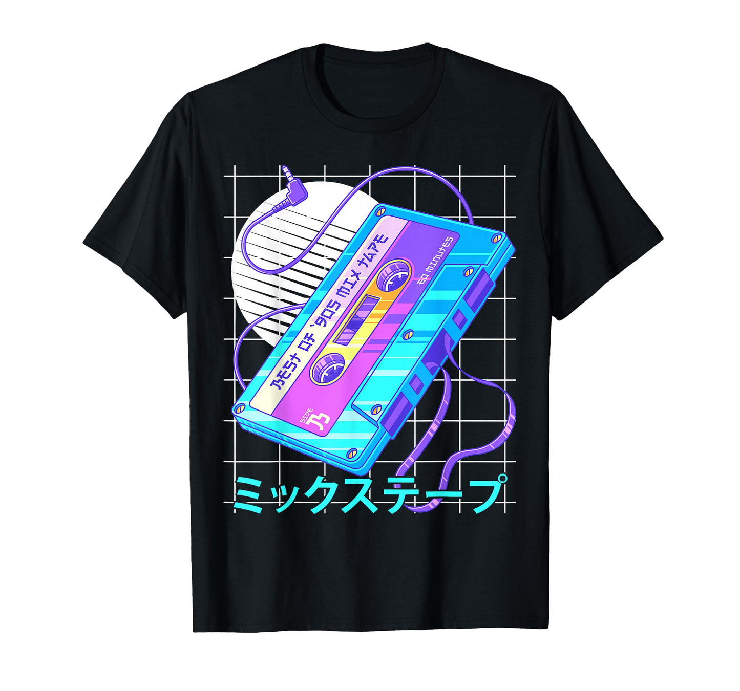 90s Japanese Otaku Vaporwave Aesthetic Retro Art Mixtape T-Shirt