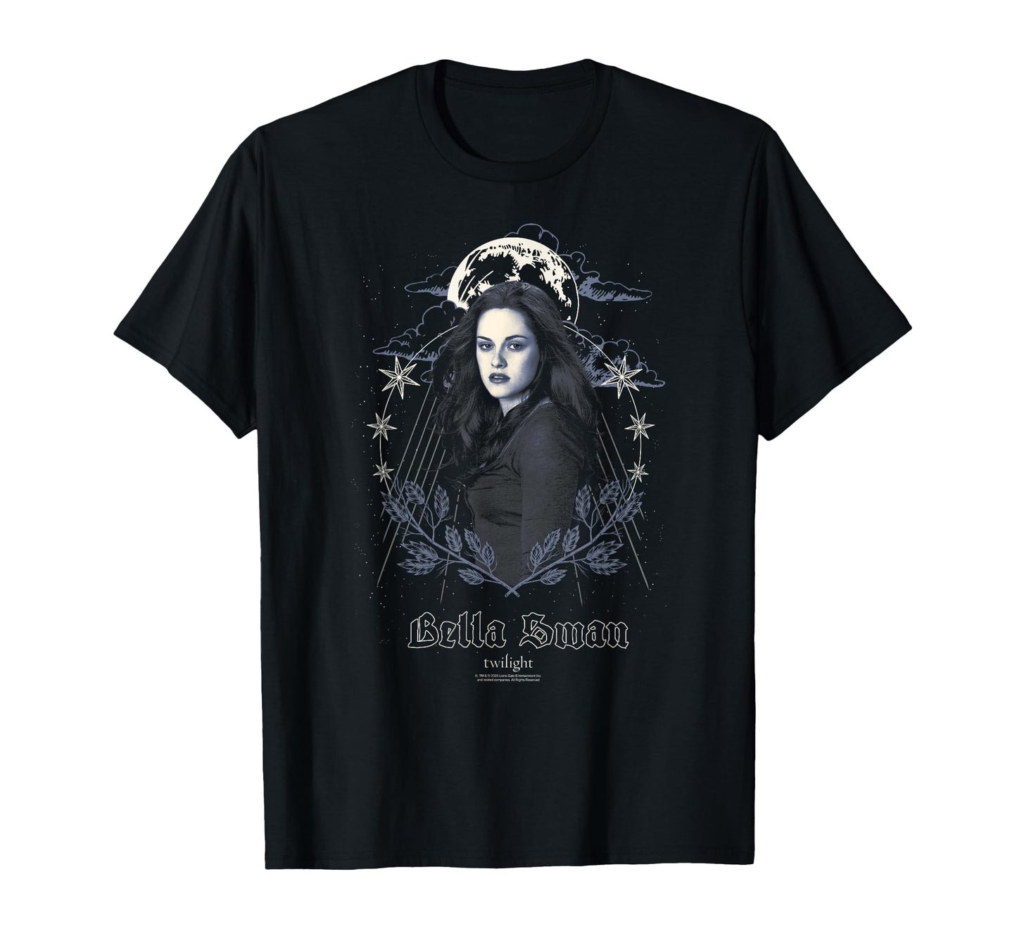 Twilight Bella Swan Moon and Stars Illustration Quote Movie T-Shirt
