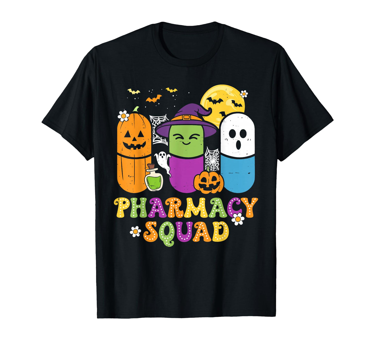 Halloween Pharmacy Squad PIlls Costume Pharmacist Women Men T-Shirt