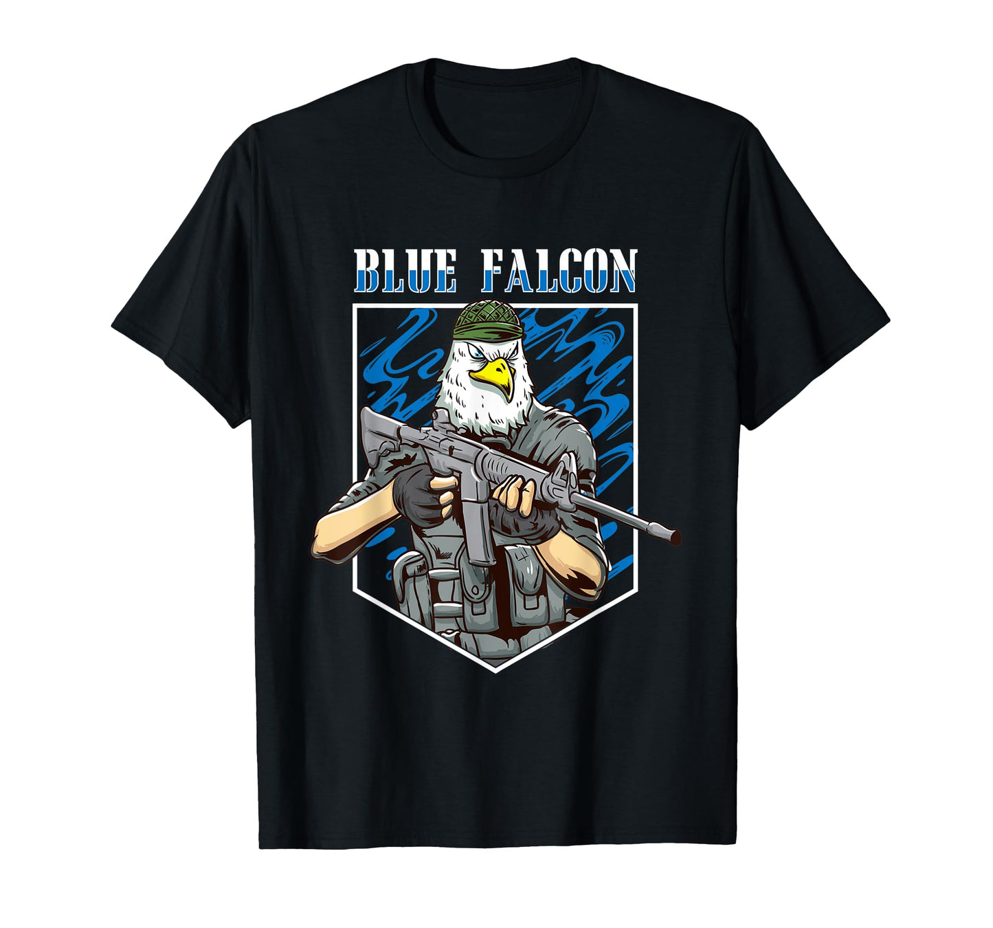 Blue Falcon Funny Military Veteran Joke T-Shirt